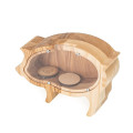 Small Wooden Piggy Bank
