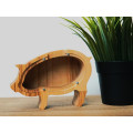 Small Wooden Piggy Bank