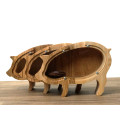 Small Wooden Piggy Bank