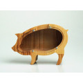 Small Wooden Piggy Bank