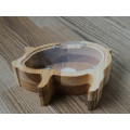 Small Wooden Piggy Bank