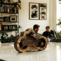 Wooden Motorcycle-Shaped Piggy Bank