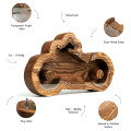 Wooden Motorcycle-Shaped Piggy Bank