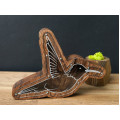 Wooden Hummingbird Piggy Bank (Brown, Engraving)