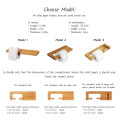 Wooden Toilet Paper Holder with Shelf