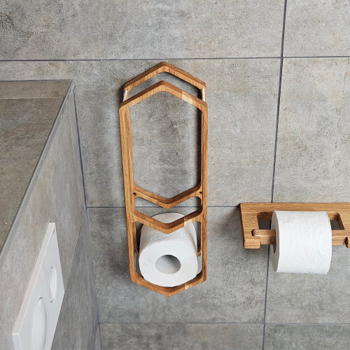 Wooden Toilet Paper Holder