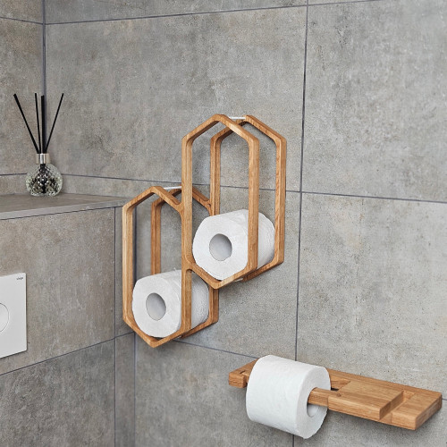 Wooden Toilet Paper Holder