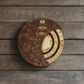 Handmade Wooden Calendar, Round Decorative Accessory