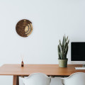 Handmade Wooden Calendar, Round Decorative Accessory