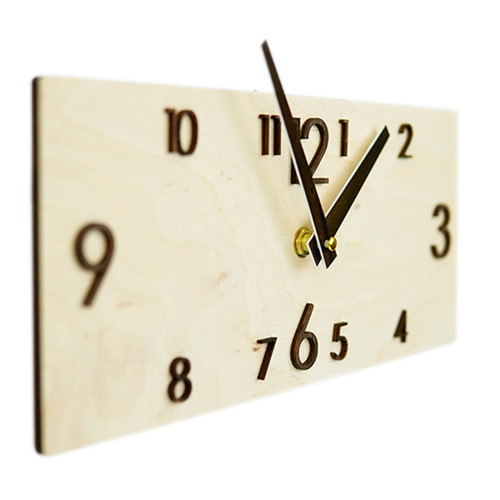 Wall Clock, Light Wooden Clock