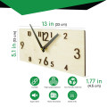 Wall Clock, Light Wooden Clock