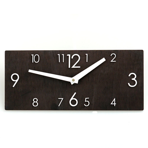Black Wooden Clock (2 Sizes)