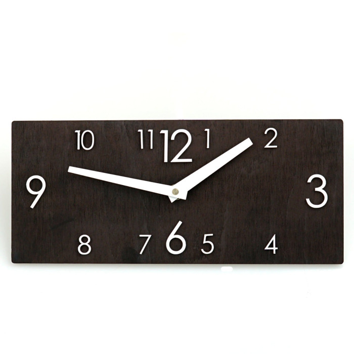 Black Wooden Clock (2 Sizes)