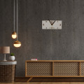 Wall Clock, White Wooden Clock