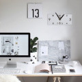 Wall Clock, White Wooden Clock