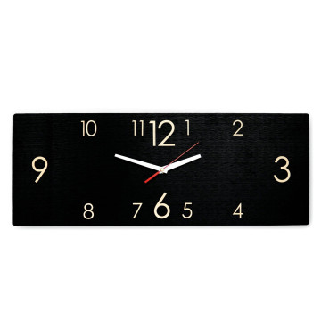 Black Wooden Clock (2 Sizes)