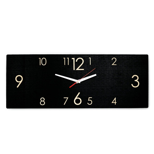 Black Wooden Clock (2 Sizes)