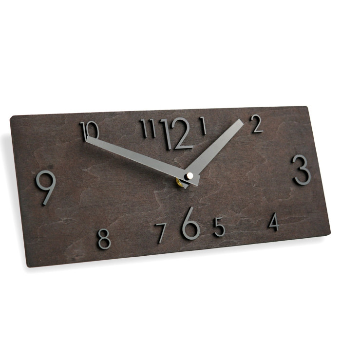 Wooden Black Clock