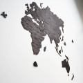 Black Wooden Wall World Map