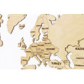 Natural Wooden Wall World Map