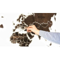 Wooden Wall World Map
