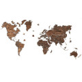 Wooden Wall World Map