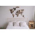 Multicolor Wooden Wall World Map