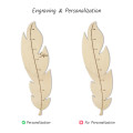 Wooden Feather Height Chart
