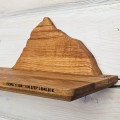 Wooden Shelf with Everest Mountain Silhouette