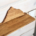 Wooden Shelf with Everest Mountain Silhouette