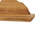Wooden Shelf with Everest Mountain Silhouette
