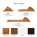 Wooden Shelf with Everest Mountain Silhouette