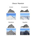 Wooden Shelf with Everest Mountain Silhouette