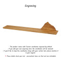 Wooden Shelf with Everest Mountain Silhouette