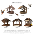 Individual Wooden Bird Feeder for Outdoor Space