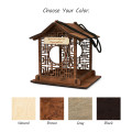 Individual Wooden Bird Feeder for Outdoor Space
