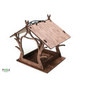 Individual Wooden Bird Feeder for Outdoor Space