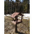 Individual Wooden Bird Feeder for Outdoor Space