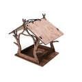 Individual Wooden Bird Feeder for Outdoor Space