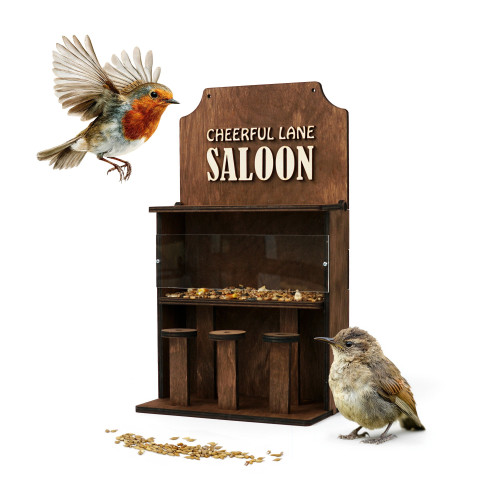 Wooden Bird Feeder for Home, Garden or Balcony