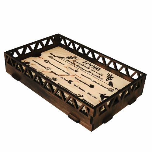 Wooden Bird Feeder 