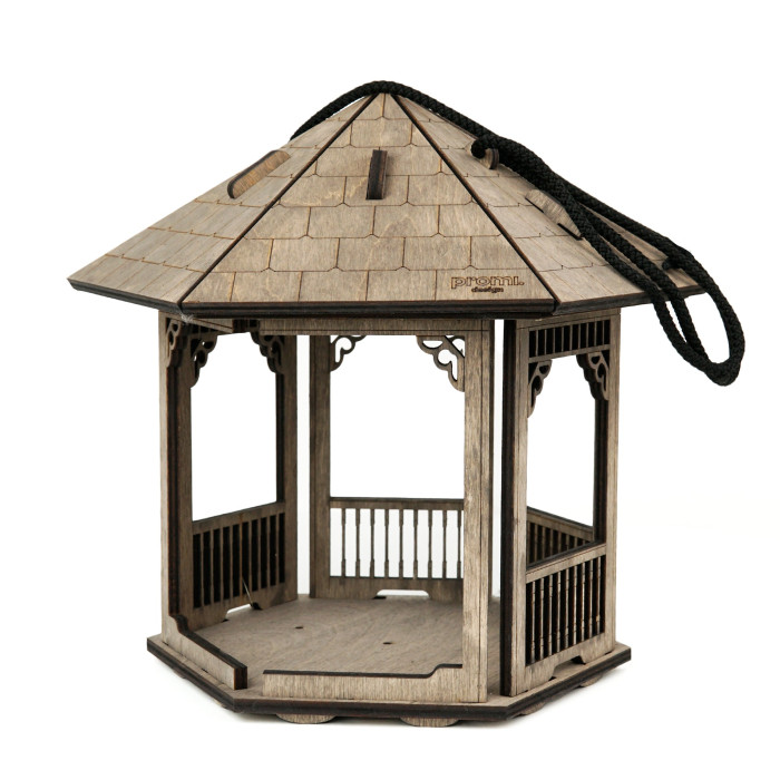 Wooden Bird Feeder, Gazebo Feeder