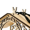 Wooden Bird Feeder for Outdoor Spaces