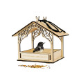 Wooden Bird Feeder for Outdoor Spaces