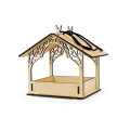 Wooden Bird Feeder for Outdoor Spaces