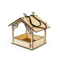 Wooden Bird Feeder for Outdoor Spaces