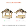 Wooden Bird Feeder for Outdoor Spaces