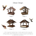 Wooden Bird Feeder for Outdoor Spaces