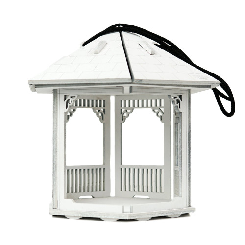White Wooden Bird Feeder
