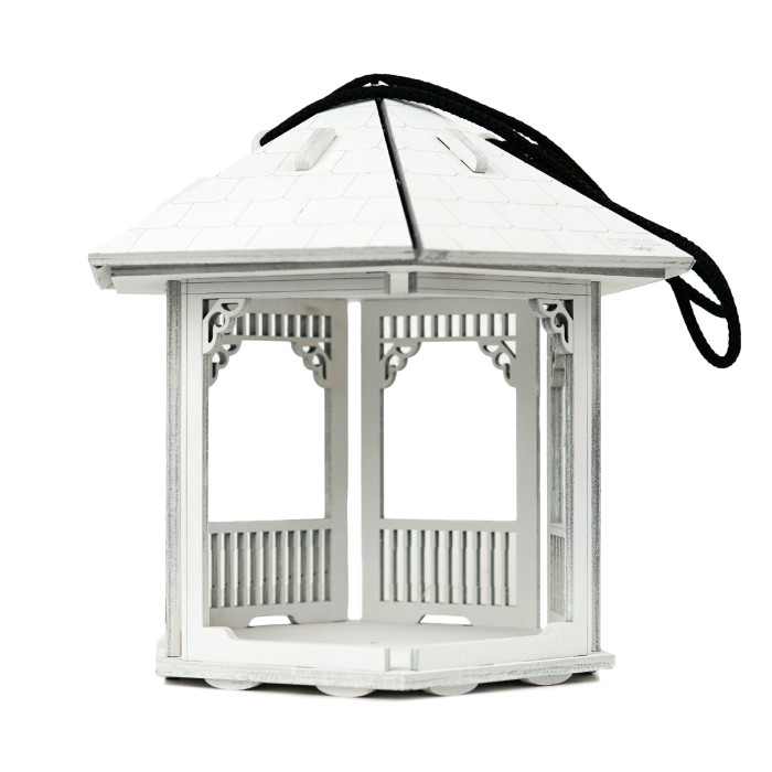 White Wooden Bird Feeder